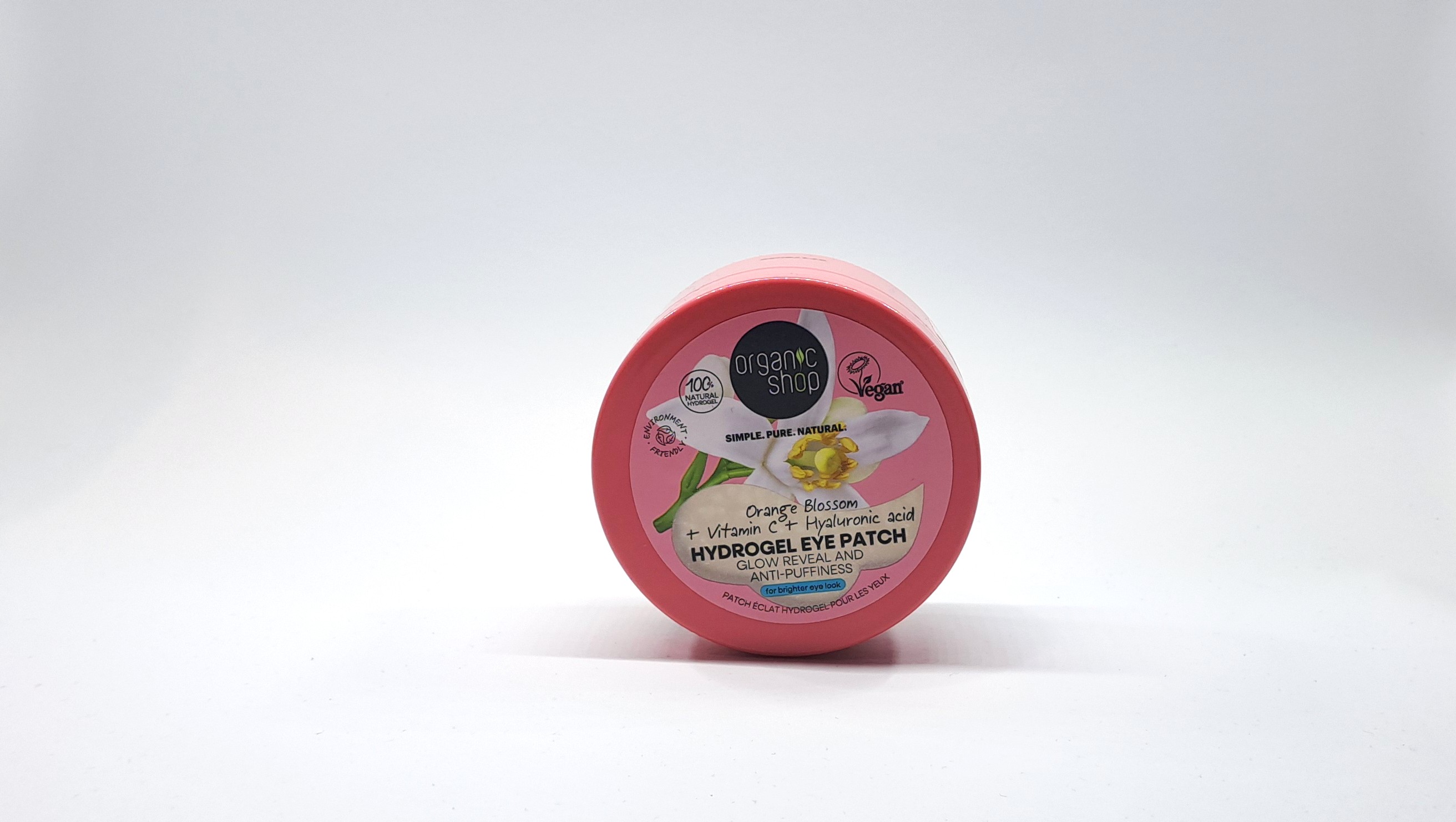 Organic Shop Hydrogel Eye Patch parches contorno de ojos naranja vitamina C